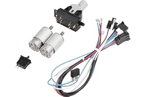 JONATURE Overhaul Kit Wiring Harness Gear Shifter Foot Switch Motor for Peg Perego Gator, Repair Replacement Parts for Children Ride On Car