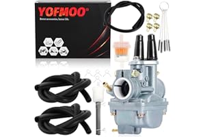 YOFMOO Yingshop Carburetor Carb for Yamaha PW 80 PW80 Assembly Y-zinger Yzinger 1983 - 2006 Gas Filter