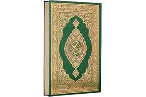 Everyfix Coran en Arabe – Saint Coran format A5 – Couverture VERTE – Coran texte arabe pour lecture et récitation – Livre islamique robuste pour étude quotidienne - Certifié par Al-Azhar Al-Sharif