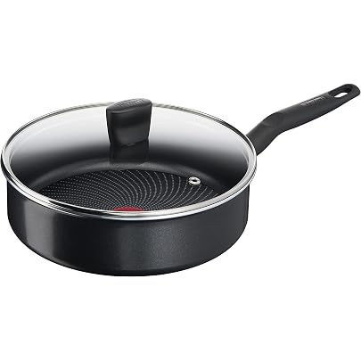 Tefal E24933 Robusto Aluguss Schmorpfanne 26 cm mit Deckel 