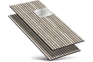 IZODEKOR Pannelli da parete 3D in legno, isolamento acustico, pannelli acustici, in legno, decorazione da parete per soggiorno, rivestimento interno, isolamento acustico, set da 2, colore: argento