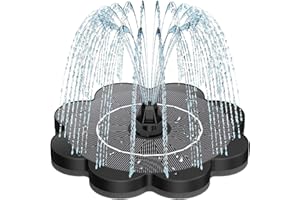 ‎SZMP SZMP Solar Fountain 3.5 Watt, 2025 Upgrade Glass Solar Panel Solar Pond Pump with 8 Nozzles & 4 Fixed Pipes Solar Water Pump Solar Floating Fountain Pump for Garden, Pond, DIY Water Feature