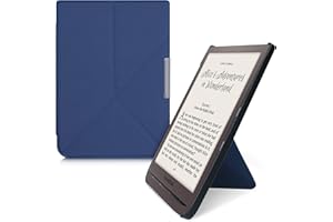 kwmobile Etui Origami kompatybilne z Pocketbook InkPad 3/3 Pro/Color/Vivlio InkPad 3, smukłe etui ze skóry PU z podstawką, ciemnoniebieskie