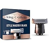 Gillette King C. Style Master Recambios para Recortadora de Barba y Cortapelos, Paquete de 4 Cuchillas de Recambio, maquinill