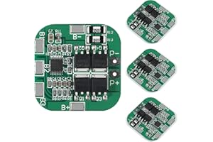 Dealikee 4PCS 4S 20A 14.8V Lithium for 18650 Battery BMS PCM Protection PCB Board Module 16.8V with Overcharge Over Discharge Short Circuit Protection
