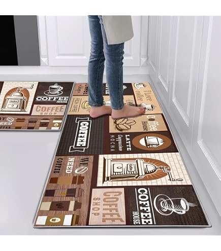 XQKXHZ Tapis De Cuisine, Vaisselle & Épices Tapis Cuisine Devant Evier Antidérapant Et Lavable Comfort Tapis De Bain Paillasson Tapis De Sol Cuisine,28,60x90cm/24 x35