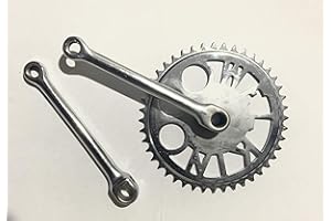 eRadius Bike Bicycle Single Speed Fixed Gear Alloy Steel Crankset 44T 170 mm Cottered Crankset