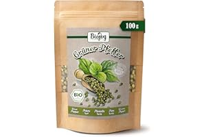 Biojoy Pimienta verde en grano BÍO (100 g), entera y seca, sin aditivos, ideal para cocinar