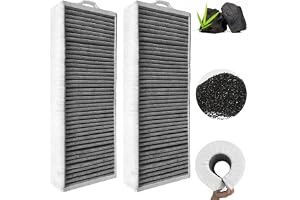 2-pack PUAKF Puru Puxu aktivt kolfilter för Bora Pure X/S/M, ersättningsfilter för spiskåpa