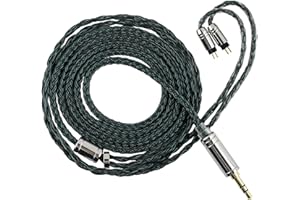 Linsoul Tripowin Zonie IEM Cavo, 16 Core Placcato Argento Cordoni Aggiornati, 1.25m SPC in Ear Monitor Cavi per 7hz Zero:2 Orchestra Lite Cadenza Hype4 Supermix4(2pin 0.78mm, 4.4mm)(Verde muschio)