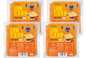 ‎STEINER´S STEINER´s Low Carb High Protein Toast | 88% weniger Kohlenhydrate | high protein | nur 0,9g Net-Carbs | 22g Eiweiß (4x280g)