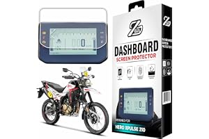 ZEIR Screen Protector Compatible with HERO XPULSE 210 - Digital Display Scratch Guard For Xpulse210 || Anti Scratch || Instrument Console HondaXpulse Bike Accessory 2025+ [Not Tempered Glass]