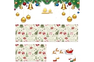 COSIESNEST Świąteczne maty kuchenne na podłogę, dywaniki kuchenne, antypoślizgowe, zmywalne, okrzemkowe, miękkie maty kuchenne, amortyzowane, odporne na zużycie, świąteczna mata podłogowa do dekoracji kuchni,