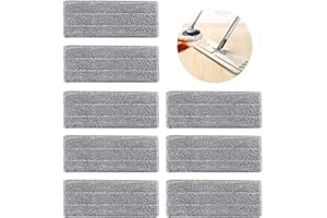 CHJIEJIE Panno Di Ricambio Per Mocio 8 Pezzi Panni Lavabili Per Mocio Ricambio Mocio Lavabile Panno Mop In Microfibra Adatto Per La Maggior Parte Dei Tipi Di Pavimento Lavabile In Lavatrice