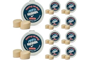 Putty Buddies Floating Earplugs for Swimming & Bathing (Invented by Physician) Keep Water Out (10-Pair) Tan