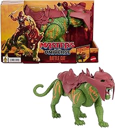 Masters of the Universe 2026 Movie Battle Cat Figure with Chomp & 5 Different Roars, 5.5 Inch Scale Tiger Creature with Armor