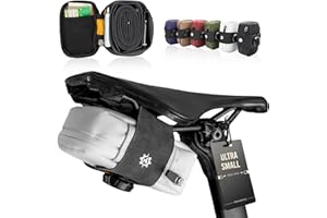 Lumiere & Co. Falcon Magnetic Saddle Bag – 0.37L | 5"x 3"x 1.5" | Sleek Minimalist Design, Fast Magnetic Buckle Attachment | Cycling Bike Bag (White, Small)