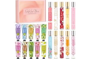 Premium parfympresent för kvinnor, 10 x 35 ml miniparfym för damer + 10 st minihandkrämset, eau de parfum för damer med söt blom- och fruktdoft, presenter till henne, födelsedag, alla hjärtans dag