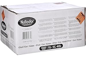 NULLODOR Litière en Silice pour Chat Carton de 9 kg