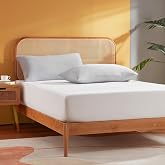 Sonive Fitted Sheet 180 x 200 cm, Approx. 90 g/m&sup2;, White | Made in green, elasticated fitted sheet for mattresses up to 30 cm