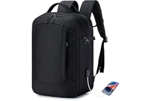 YOODI Ryanair Plecak podróżny, bagaż podręczny, samolot, 40 x 20 x 25 cm, możliwość rozszerzenia o przekątnej ekranu 15,6", torba podróżna pod siedzeniem, materiał Oxford, wodoodporny plecak dzienny z