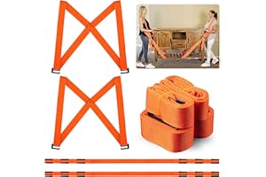 JOGNEE Pasy do noszenia, przeprowadzki, dla 2 osób, transportowe do pakowania mebli, ergonomiczne, do podnoszenia, przenoszenia mebli i urządzeń domowych, materacy