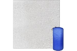 NAAPESI Estera de Aislante de Aluminio 200 x 150cm, Esterilla portátil para Camping, Resistente al Agua Picnic Mat de Espuma Eva Plegable para Playa Picnic Exteriores Tienda de campaña Manta térmica