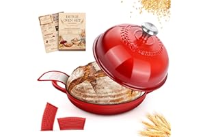 NZQXJXZ Pentola in Ghisa, Smaltata, 26 cm Casseruola in Ghisa con Coperchio per la Cottura, Forno Olandese, Casseruola in Cottura in Casa, Forno, Stufa, Coperchio a Rilievo