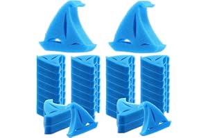 Patelai 40 Stück Whirlbadewanne Schwamm Ölabsorbierender Schwamm für Whirlbadewanne Zubehör Schwimmbad Spa Abschaum Absorber Reinigung Zubehör (Boot Stil)