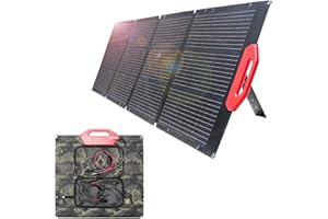 ATZ POWER Solarpanel Faltbar 200w Monokristalline Solarmodule Solaranlage Komplettset für Outdoor Garten Camping Powerstation Generetion, Off-Gitter-System für Wohnmobil und Notfall