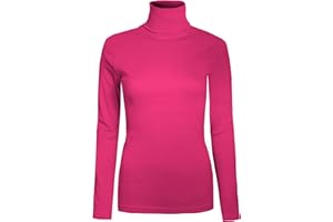 Brody & Co. Womens Roll Necks Ladies Polo Neck Tops Exclusively Plain Winter Ski Quality Stretch Jersey Cotton