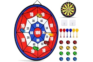 MVRPDXC 29" Reversible Dartscheibe für Kinder, Outdoor Spielzeug ab 3 4 5 6 7 8 9 10 Jahre Junge Mädchen Outdoor Spiele für Kinder Wurfspiel Geschenk Mädchen Junge 3-10 Jahre Garten Kinderspielzeug