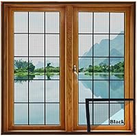 UPGRADED & STITCHED - LifeKrafts Window Mosquito Net (Size-50x50 cms/20x20 Inches/1.64x1.64 Feet, Color-Black) Premium…