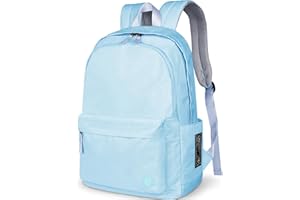 HAMUNI School Backpack Girls Boys College Rucksack Unisex Classic Lightweight Casual Daypack College Travel Business Work Bag for Men Women fits 15.6 Inch Laptop