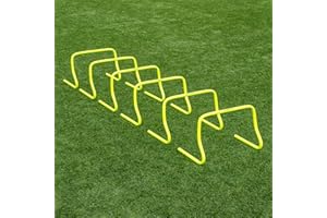 ‎FORZA FORZA NWS Geschwindigkeitstrainings-/Agility-Hürden [6er-Pack] | 3 Größen – 15cm, 23cm, oder 30cm | Fußball Hürden | Fitness-Agility-Set | Fluoreszierend gelbes Trainingsgerät