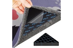 ruggito Teppich Antirutschunterlage, Teppichstopper, 10 Stück Waschbar Antirutschmatte für Teppich, Rug Grippers Rutschfester Teppichunterlage Doppelseitige Wiederverwendbar Teppich Aufkleber