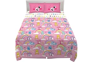 Franco Kids Bedding Super Soft Microfiber Sheet Set, 4 Piece Full Size, Care Bears
