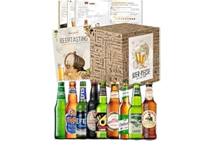 ‎BOXILAND [ Boxiland ] Biere der Welt Geschenkidee INKL Bierdeckel Geschenkkarton Bier Info Biergeschenk oder als ausgefallene Geschenke für den Freund Die perfekte Geschenkidee 9x0,33l