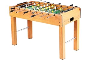 Calma Dragon 638, Tavolo da calcio, Tavolo da calcio in legno, 2 palle, biliardino, calciatore, sport, con gambe, (dimensioni 121 x 61 x 79 cm) Gioco di calcio