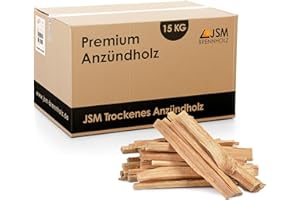 JSM-BRENNHOLZ 15 Kg Anzündholz Anmachholz Anfeuerholz Brennholz trocken sauber und ofenfertig