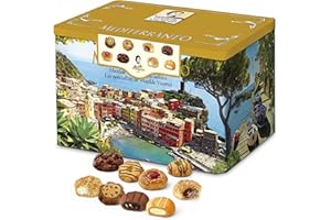Topline Matilde Vicenzi Mediterraneo Biscuit Tin 907g – Italian Assorted Biscuits & Pastries -Premium Gift Box, Gourmet Snacks – Christmas Tea Time Treats for Women