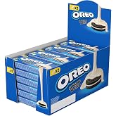 Oreo White Plated, Chocolate Cookies Filled with Vanilla Cream with White Chocolate Flavor Coverage, Pack 24 Units, 41 g | Un