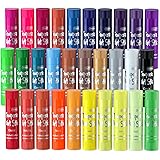 Gouache Solide, Shuttle Art Gouache Solide en Stick de 30 Couleurs, Sèchage Rapide, Stick Gouache Solide pour Enfant, sur Pap
