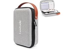Luxtude Electronic Travel Organizer Case, Hard Travel Cable Organizer Bag, Portable Electronics Bag, Accessories Case for Charger/Mouse/Cash/Card/Apple Pen