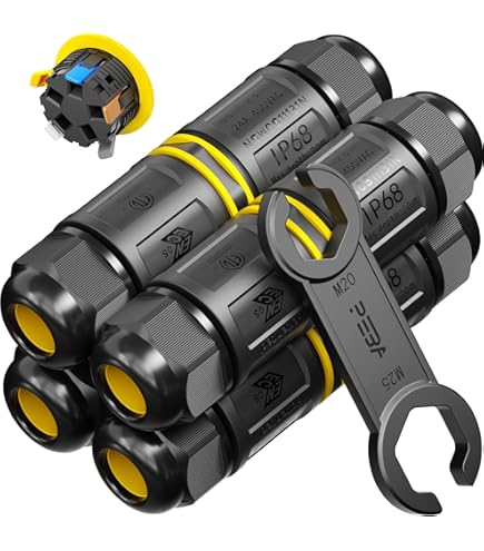 IP68 Boîte De Jonction étanche De Plein Air Coupleur 1mm 13mm Noir Pvc 3 Pcs 71152715