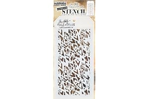 Stampers Anonymous Tim Holtz Heartstruck Stencil, Transparent,28.3 x 11.4 x 0.1 cm
