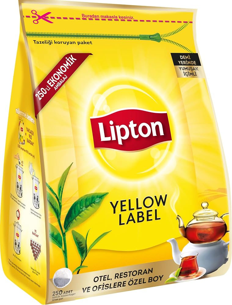 Lipton Yellow Label 250'li Demlik Poşet Çay