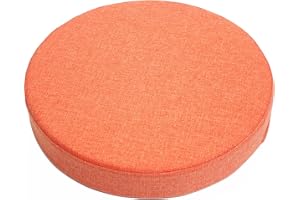 uyeoco Cojín para Silla Cojín de Espuma de Memoria Cojín Redondo para Silla Cojines 40x40cm/45x45cm/50x50cm Estera Oficina Dormitorio Salón Cocina(C,40x40x5cm)
