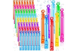 CIANBIFN 64 Pièces Bulles de Savon Enfant, Bulles de Savon avec 8 Couleurs, Enfant Jeux de Bulles pour Enfants pour Anniversaire d'enfant, Mariages, l'extérieur,Cadeau de Paques Enfants