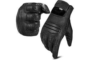‎AAASPORTX aaasportx Motorrad Handschuhe Herr Leder Touchscreen Funktion - Protektoren Motorradhandschuhe Herren & Damen für Sommer - Motorcycle Gloves mit rutschfesten Pads